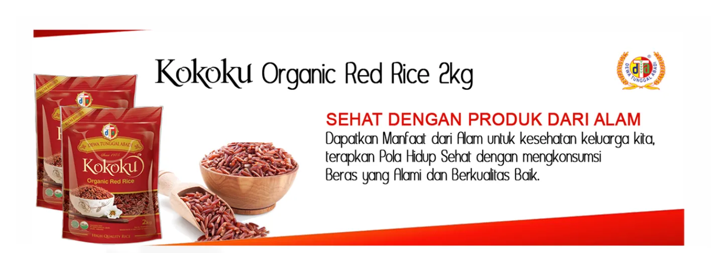 beras merah organik